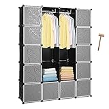 Lospitch 20 Würfel DIY Regalsystem Kleiderschrank Offen Kunststoff...