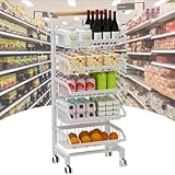 Küchen-Aufbewahrungswagen – 4 Etagen rollender Obst- und...