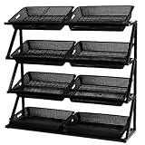 Regal mit 4 Etagen und 8 Körben – ideal für Supermärkte und...