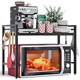 NETEL Erweiterbares Mikrowellen Regal 2 Stufig,Regal über...