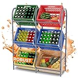 TroniTechnik® Getränkekistenregal 6 Kisten Getränkeregal...