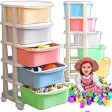 Retoo Kinderregal Spielzeug Organizer Spielzeugregal...