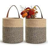 2er Pack Hängekorb, Baumwolle Korb Für Regal, Wandkörbe Zum...