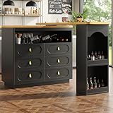 Bladez Ausziehbarer Bartisch 360° Drehbares Sideboard Essbar,...
