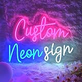 Neon Sign, Neon Schild Led Personalisierte Schriftzug Leuchtschilder,...