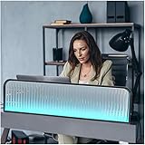 LED-Lichtleiste, gehärtetes Glas, Trennwand für Essbereiche, konvexe...