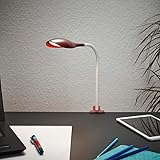 LED Klemmleuchte T161-1 in Rubinrot mit Flexiblem Kopf & Weißem...