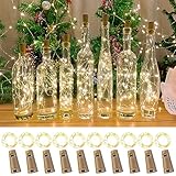 LEECOCO LED Flaschenlichterkette 2m, 20 LEDs, Flaschenkorken...